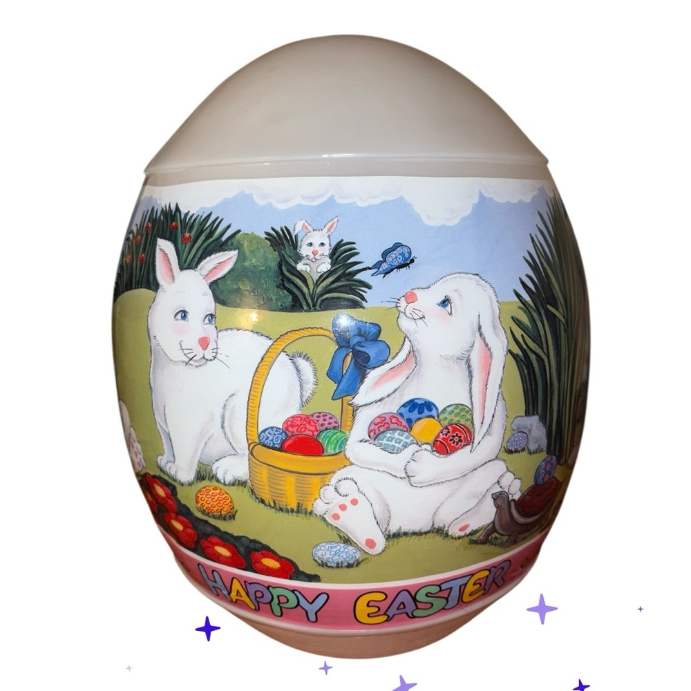 Empire Easter egg bunny Rabbit  Blow Mold 16”